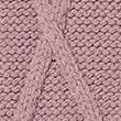 Cable Knit Funnel Neck Longline Jumper - purple