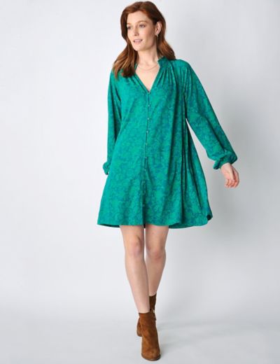 Buy Sosandar Green 3/4 Sleeve Blouson Wrap Sleeve Top from the