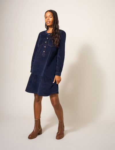 Shift dress with ankle boots sales