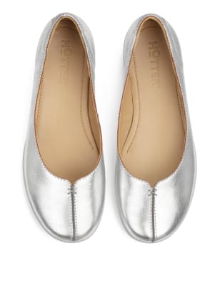 womens silver dress flats