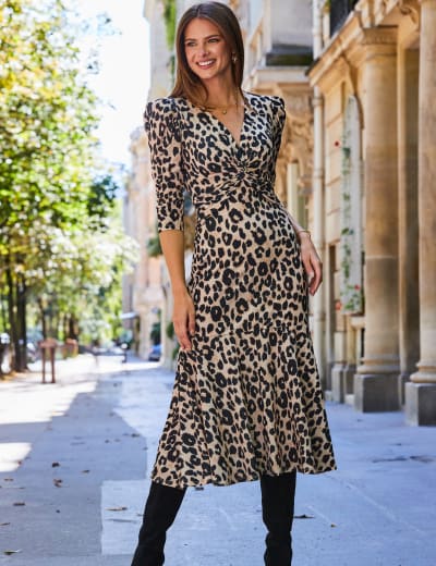 M&s snake deals print dress