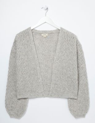 Sparkly Cropped Cardigan