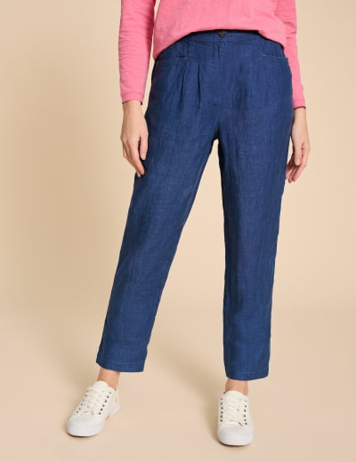 Marks and spencer womens linen trousers new arrivals