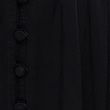 Satin V-Neck Midi Waisted Dress - black