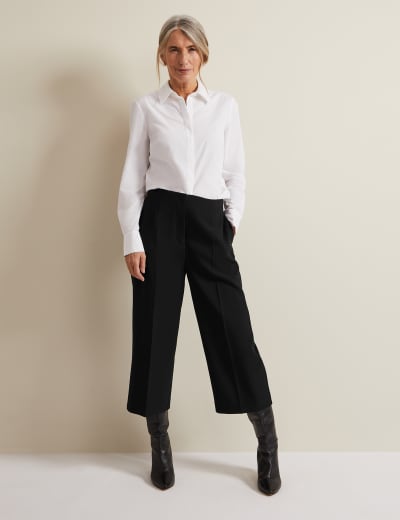 Leather Look Culottes Phase Eight M S