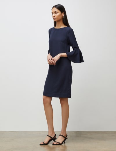 Round Neck Mini Shift Dress Finery London M S
