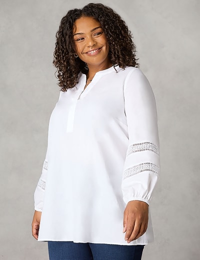 Jumper with sale blouse insert