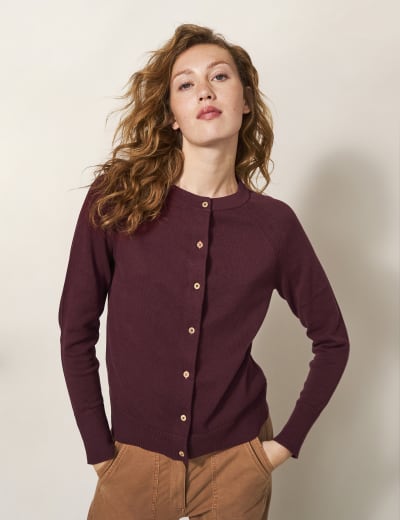 Burgundy cardigan womens online