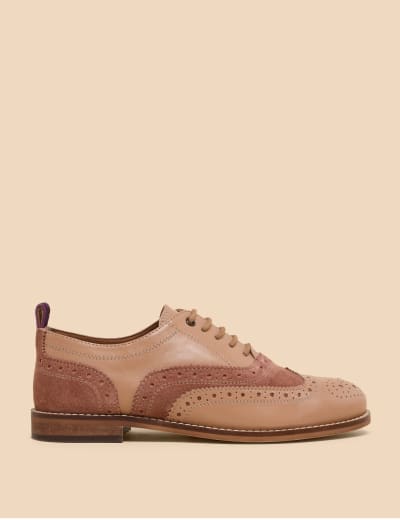 Leather Lace Up Flat Brogues White Stuff M S