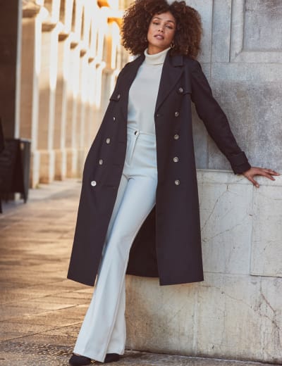 Coat with zip sale