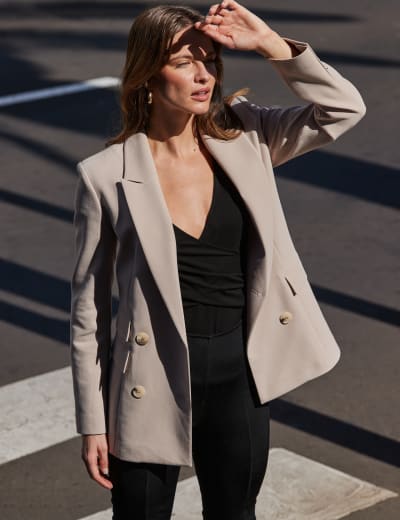 Skater dress outlet with blazer