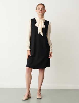 V-Neck Knee Length Shift Dress 2 of 2