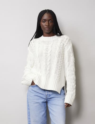 French connection cable knit jumper best sale