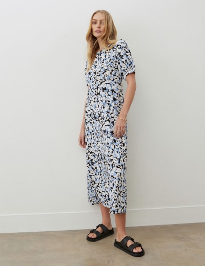 New look tiered midaxi smock discount dress in polka dot