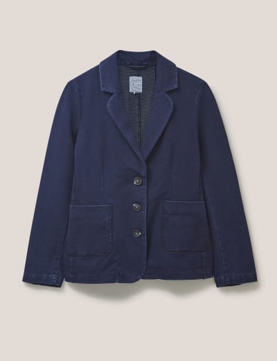 Jersey Blazer Jacket White Stuff M S
