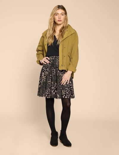 Jacquard Mini A Line Skirt FatFace M S