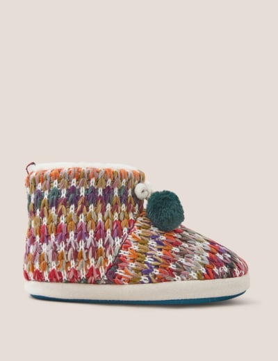 Faux Fur Llama Mule Slippers FatFace M S