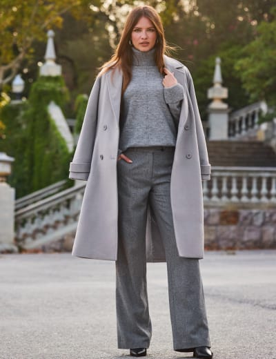 Marks and deals spencer herringbone coat