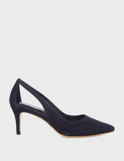 Marks and spencer ladies black court shoes sales