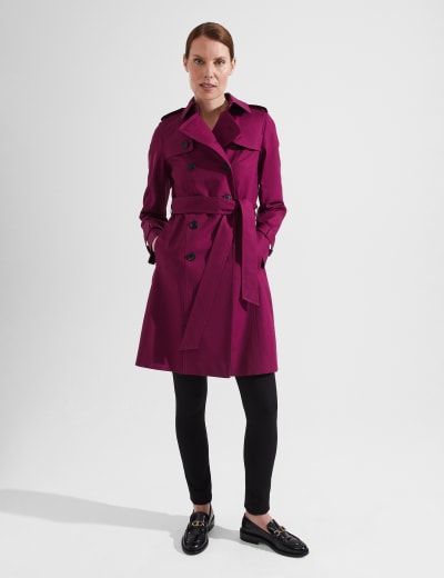 Saskia Belted Water Resistant Trench Coat HOBBS M S