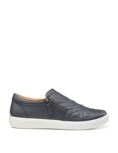 Quilted leather slip on hot sale shoes