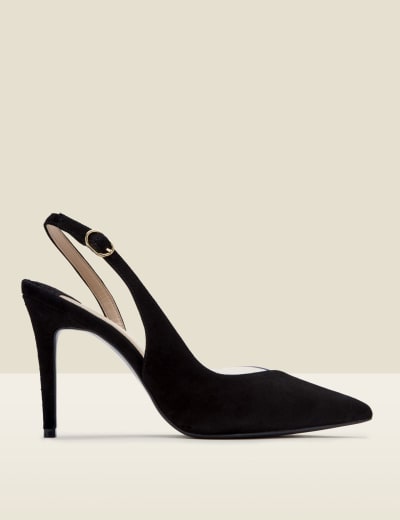 Dune black block heel shoes shop