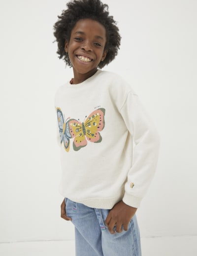 Girls pom pom jumper top