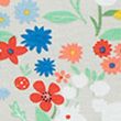 Organic Cotton Floral All in One (0 - 2 Yrs) - whitemix