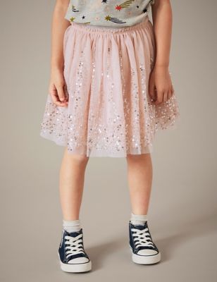 A for Awesome Youth Girls A-Line Printed Dots Skirt 