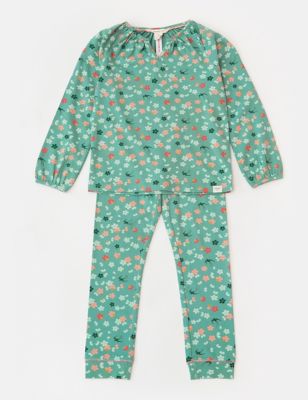 Cotton Rich Floral Pyjamas (3-10 Yrs)