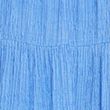 Textured Sleeveless Maxi Tiered Dress - blue