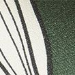 Leaf Print Midi A-Line Skirt - khaki