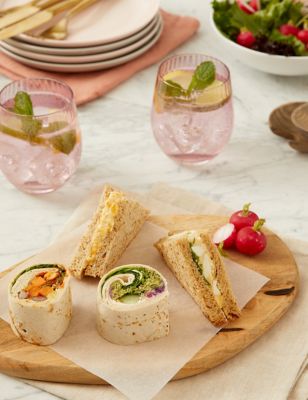 Vegetarian Sandwich & Wrap Selection (20 Pieces) - Available to collect from 26th May