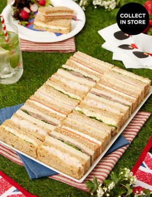 Limited Edition Jubilee Afternoon Tea Sandwich Fingers (20 Pieces) - Available to collect from 26th May