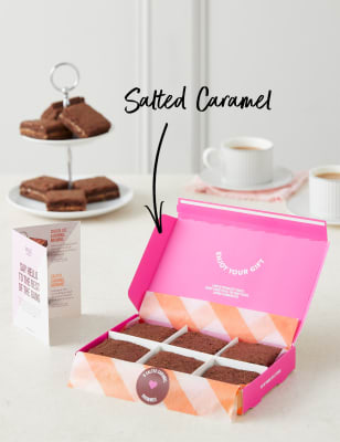 6 Salted Caramel Brownies Letterbox Gift