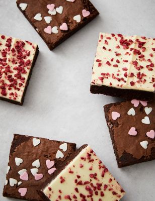 3 White Chocolate & Raspberry Topped Brownies & 3 Indulgent Chocolate Letterbox Gift