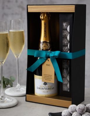 Champagne & Salted Caramel Chocolates Gift Box