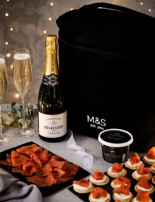 Collection Smoked Salmon & Champagne Canapes (Delivery from 19th December 2022)