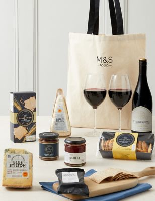 Red Wine & Cheese Gift