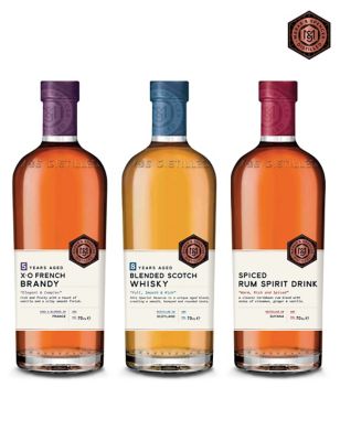 Distilled Whisky, Brandy & Rum Trio