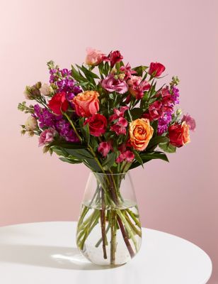Coral Meadow Flowers Bouquet