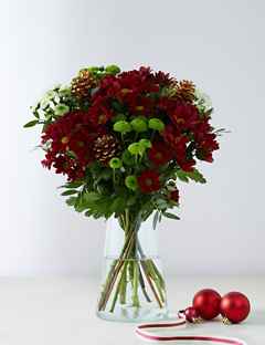 Get Poinsettia Flower Bouquet PNG