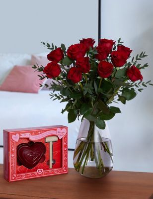 Dozen Freedom™ Roses & Chocolates Bundle (Delivery from 9th February 2022)