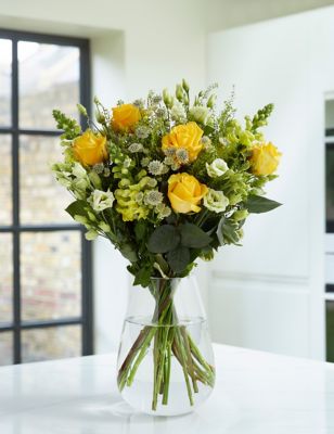 May Shades of Yellow Flowers Bouquet