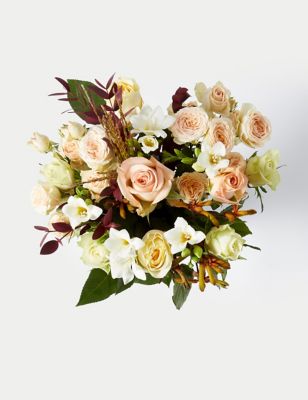 Rose & Freesia Flowers Bouquet