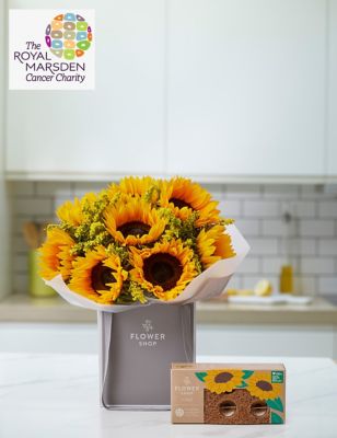 Sunflower Gift Bag with Grow Your Own Sunflowers Brick