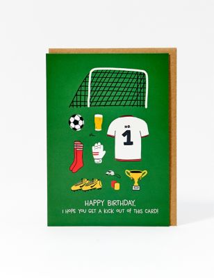 Football Themed Birthday Card