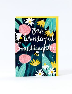 Wonderful Granddaughter Bee Birthday Card
