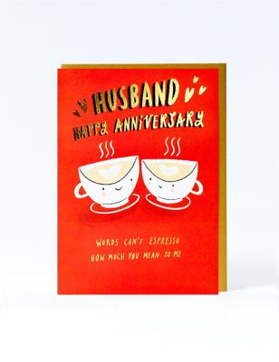 Husband Espresso Anniversary Card