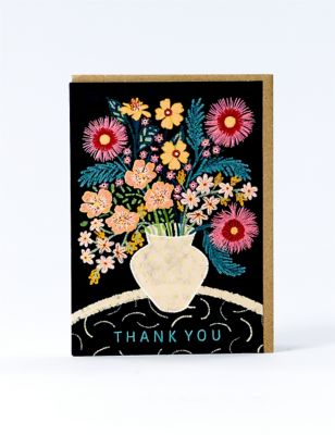 Floral Vase Thank You Card